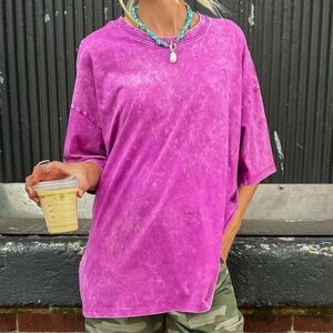 Mountain Moverz Fuchsia oversized T-Shirt